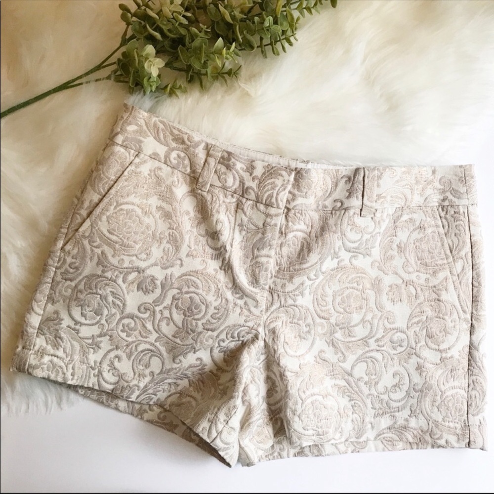 🚌 Loft | champagne paisley print shorts 4